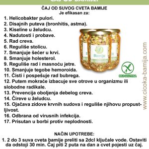 Čaj od cveta bamije pakovanje od 50 cvetova